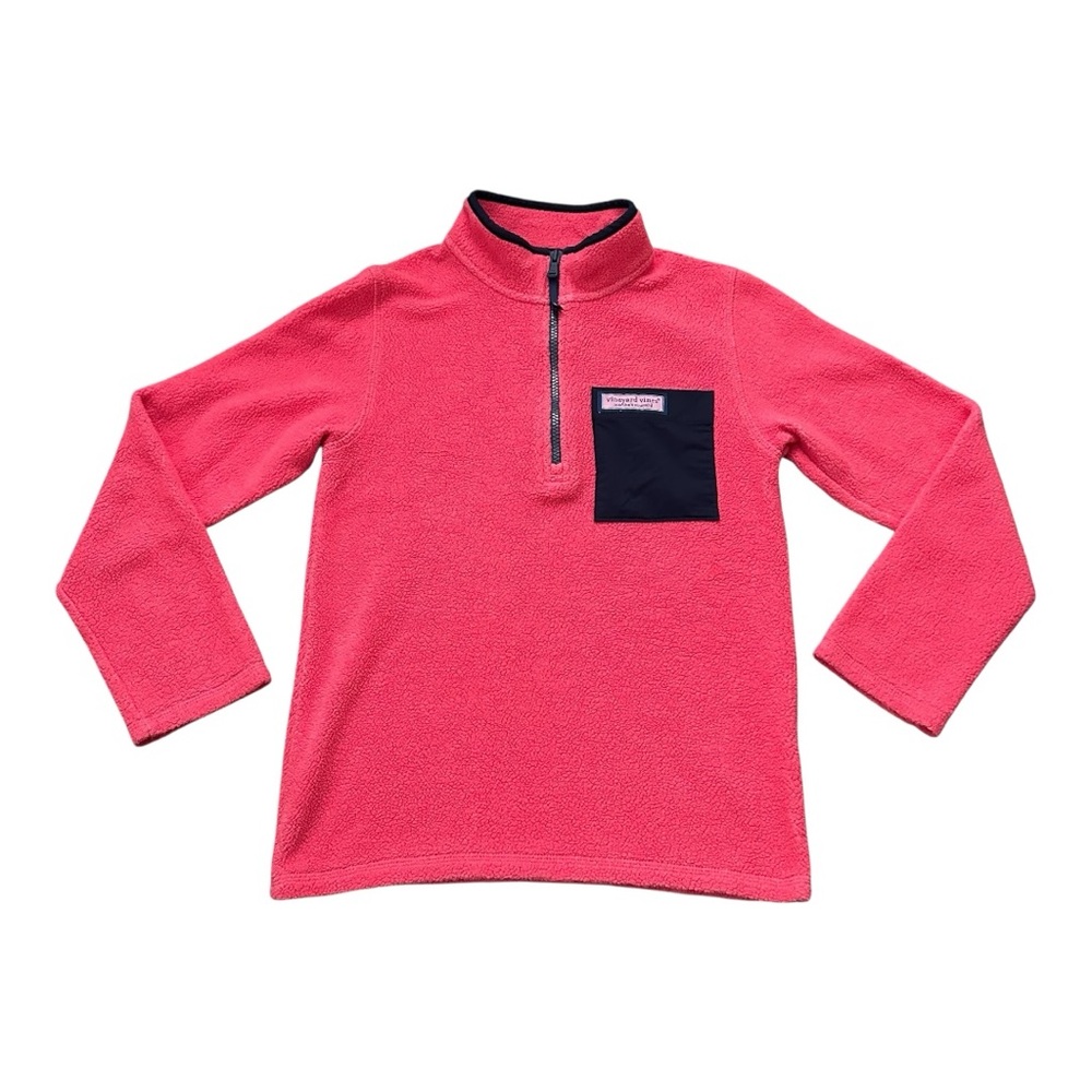 Vineyard Vines Quarter-Zip Harbor Fleece Pullover - size Large